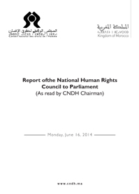 Report of the National Human Rights Council to Parliament